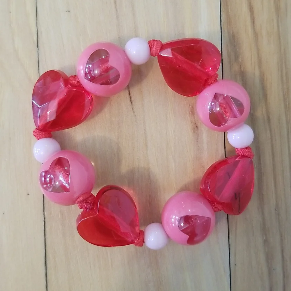 Gymboree ❤ Valentine's Day ❤ Heart Headbands Bracelet 3-pc set